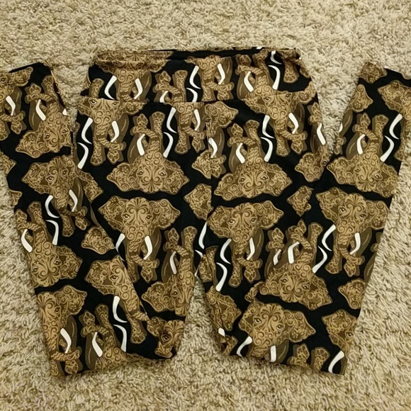 LuLaRoe Pants - OS Lularoe leggings, elephants, new
